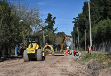 Avanzan las obras de pavimentación para conectar Garín y Maquinista Savio
