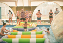 Maquinista Savio: Ramil recorrió el polideportivo donde se encuentra la primera pileta climatizada municipal del partido