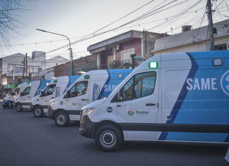Escobar adquirió seis nuevas ambulancias
