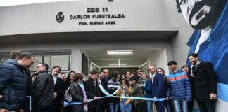 Sujarchuk, Kicillof y Ramil inauguraron la ampliación de la escuela secundaria Carlos Fuentealba