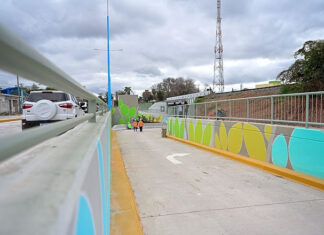 Sujarchuk, Marinucci y Ramil supervisaron el avance del paso bajo nivel Pablo Podestá