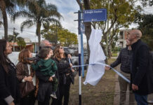 En homenaje a un destacado vecino de Belén de Escobar, se realizó la imposición de nombre a la calle Dr. Roberto Ángel Gaytan