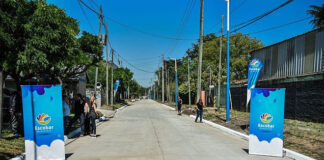 Nuevo acceso rápido a Garín: quedó inaugurada la obra de pavimentación en la calle Zabala
