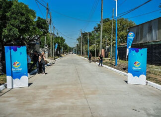 Nuevo acceso rápido a Garín: quedó inaugurada la obra de pavimentación en la calle Zabala