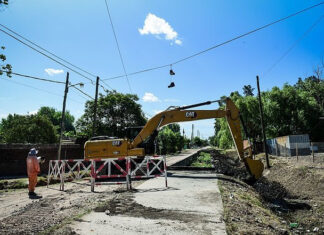 Garín: comenzó la obra de saneamiento integral de la Cuenca del Arroyo Bedoya