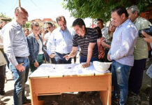 Maquinista Savio: comenzó la obra hidráulica y de pavimentación de la calle El Jilguero