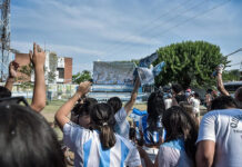 Escobar sigue alentando a la Selección en los Puntos de Encuentro
