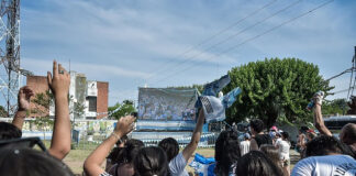 Escobar sigue alentando a la Selección en los Puntos de Encuentro