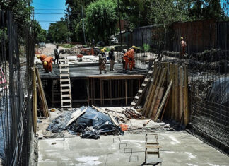Comenzó la obra de hormigonado y entubamiento del Arroyo Bedoya