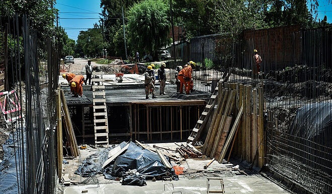 Comenzó la obra de hormigonado y entubamiento del Arroyo Bedoya