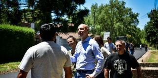 Belén de Escobar: avanza la pavimentación de la calle Fiesta Nacional de la Flor