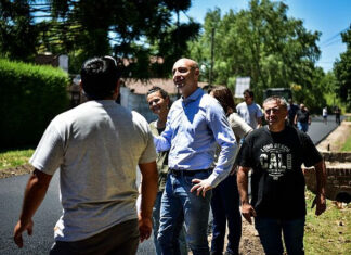 Belén de Escobar: avanza la pavimentación de la calle Fiesta Nacional de la Flor