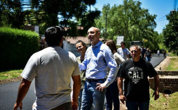 Belén de Escobar: avanza la pavimentación de la calle Fiesta Nacional de la Flor