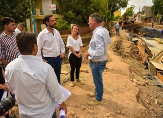 Garín: avanza el saneamiento del Arroyo Bedoya y la construcción del Hospital del Bicentenario