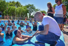 Beto Ramil recorrió la colonia de verano para adultos mayores y supervisó la obra de viviendas de la calle Mermoz en Belén de Escobar