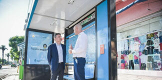 Beto Ramil y el ministro Diego Giuliano supervisaron la instalación de Paradas Seguras en Garín