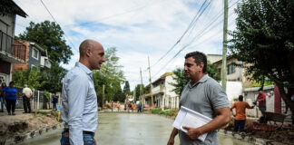 Maquinista Savio: la puesta en valor de la calle El Jilguero avanzó en un 60%