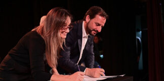 Histórico: Ariel Sujarchuk y Malena Galmarini anunciaron la construcción de una planta de tratamiento cloacal para 500.000 habitantes en un predio recuperado por el Municipio