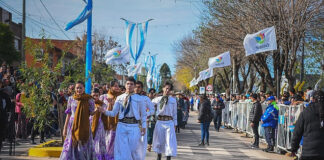 Maquinista Savio festejó su 49° aniversario en el renovado Boulevard 5 de Junio