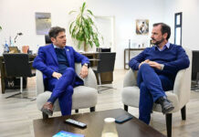 Kicillof se reunió con el intendente Ariel Sujarchuk a raíz de los casos de incitación a los saqueos