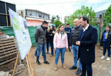 Ariel Sujarchuk recorrió las obras de gas, nuevos pavimentos y la futura Escuela de Artes y Oficios