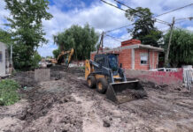 Continúan las obras de extensión de agua y cloacas en distintos barrios del partido de Escobar