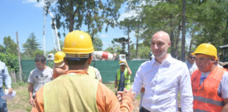 Beto Ramil recorrió la obra de repavimentación y ensanche de la Ruta 26