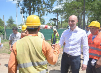 Beto Ramil recorrió la obra de repavimentación y ensanche de la Ruta 26