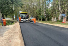 La Municipalidad intensifica la obra de repavimentación y puesta en valor de la Ruta 26