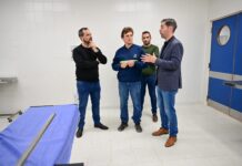Más salud: Ariel Sujarchuk recorrió las obras de ampliación del Hospital del Bicentenario
