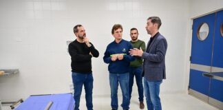 Más salud: Ariel Sujarchuk recorrió las obras de ampliación del Hospital del Bicentenario