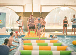 Más de 2500 escobarenses disfrutan de actividades gratuitas en la pileta municipal climatizada de Maquinista Savio