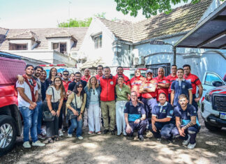 Verónica Sabena recorrió servicios de guardia y felicitó a trabajadores y trabajadoras municipales en su día