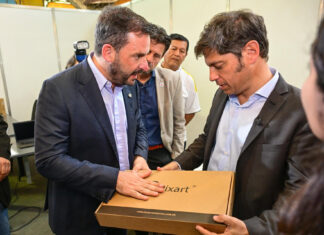Ariel Sujarchuk y Axel Kicillof recorrieron Escobar Innova y se reunieron con 120 empresarios de la región para potenciar el desarrollo productivo