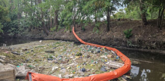 La ecobarda del Arroyo Escobar evitó que más de 5.000 kilos de basura contaminen la Reserva de Maschwitz