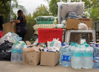 La campaña Todos por Bahía Blanca ya juntó dos toneladas de donaciones en los polideportivos de Escobar