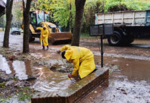 El Comité de Emergencias del Municipio desplegó un operativo integral por la tormenta