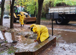 El Comité de Emergencias del Municipio desplegó un operativo integral por la tormenta