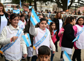 El 9 de julio, desfile y cierre a toda cumbia en Matheu