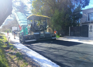 La Municipalidad de Escobar repavimentó la calle Libertad de Belén de Escobar y asfaltó Paso en Ingeniero Maschwitz