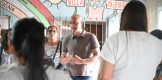 Beto Ramil y Fernanda Miño recorrieron obras de urbanización que siguen paralizadas por el gobierno nacional