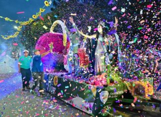 La lluvia no detuvo la alegría: miles de personas disfrutaron del desfile de carrozas en la 62ª Fiesta Nacional de la Flor