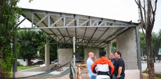 Maquinista Savio: Ariel Sujarchuk supervisó la obra de ampliación de la UDP, la instalación de 1200 luces y el nuevo gimnasio de musculación