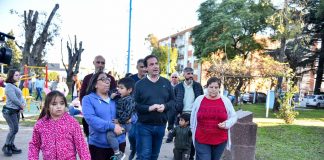 Garín: Sujarchuk recorrió nuevos asfaltos y espacios verdes remodelados