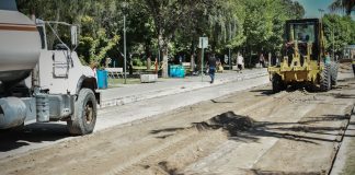 Sujarchuk supervisó obras en diferentes puntos del distrito