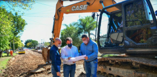 Sujarchuk supervisó obras que se realizan en Escobar