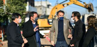 Sujarchuk, Katopodis, Arroyo y Simone recorrieron obras trascendentales del distrito
