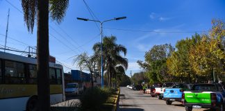 Maquinista Savio: Sujarchuk recorrió obras de repavimentación y de reconstrucción de veredas