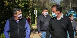 Sujarchuk supervisó obras de pavimentación